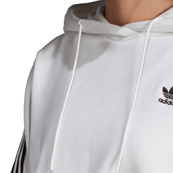 Adidas white cropped hoodie - Picture 3 of 7